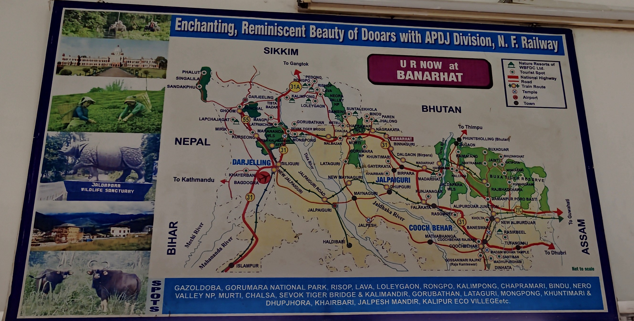 Banarhat Map - Railway Station